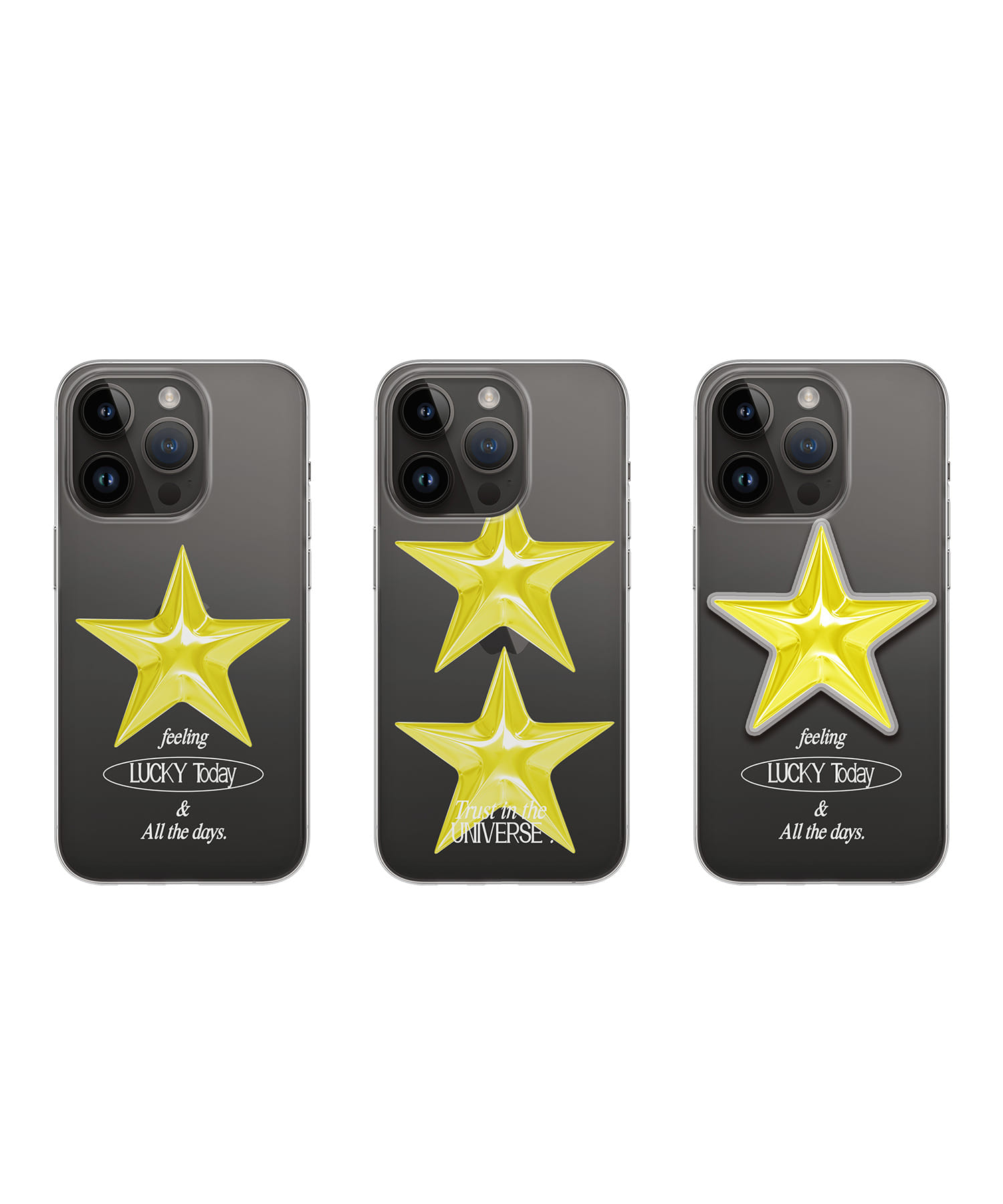 [Clear case] Gold star clear case series